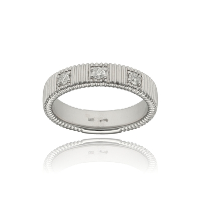 Fehér arany gyűrű 52-es méret (B42266_3I)